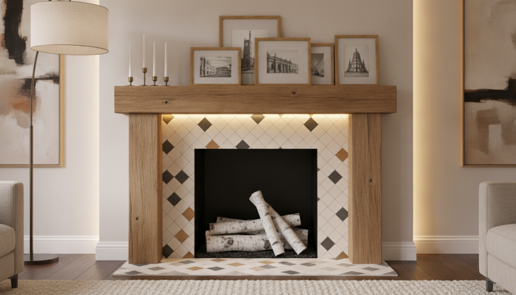 elegant fireplace refurbishing ideas